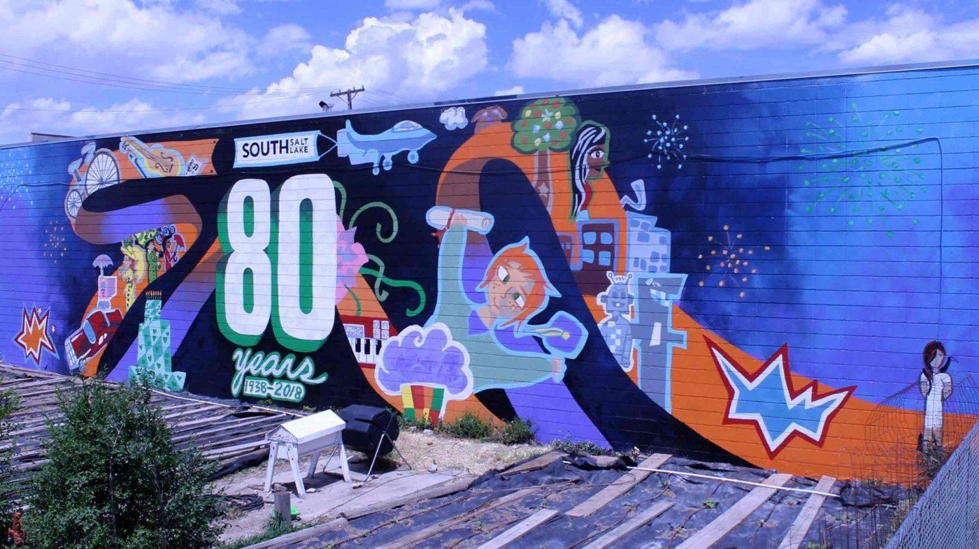 South Salt Lake Arts Council - SSL 80th Anniversary Mural