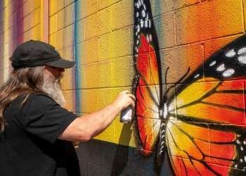 West Coast graffiti pioneer RISK has a new mural in Utah. Here&rsquo;s how you can see it and meet him.