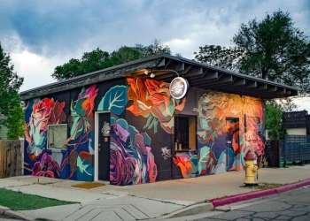 Chuck Berrett Mural on Cozy Coffee in South Salt Lake Chuck Berrett Mural on Cozy Coffee in South Salt Lake