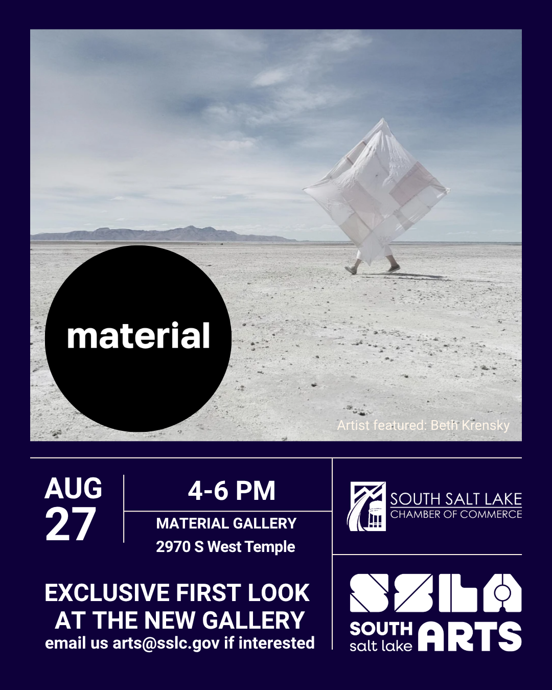 South Salt Lake Arts - Networking and VIP Event at Material